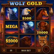 AllStar Casino - Wolf Gold Slot Game - Jackpot Pokies